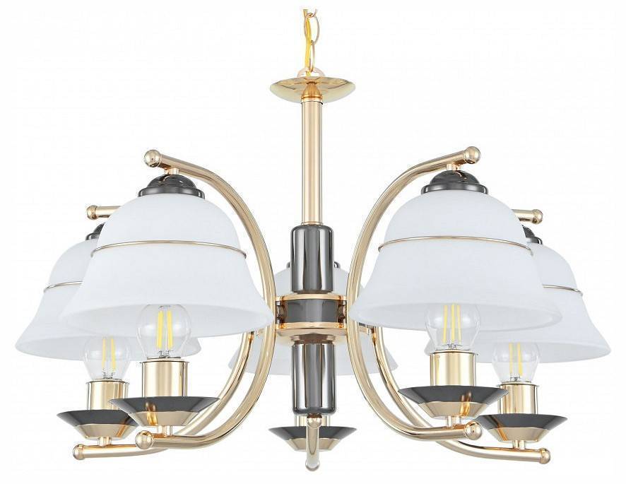 Подвесная люстра Arte Milano Florentia-1240 5 ламп 301240/5 Bk/Gd