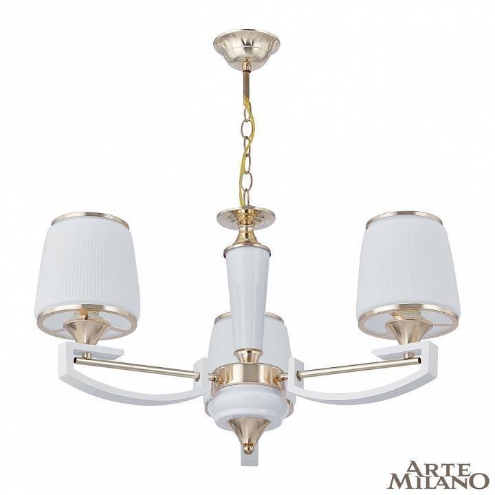 Подвесная люстра Arte Milano Florentia-2457 3 ламп 302457/3 Wh/Gd