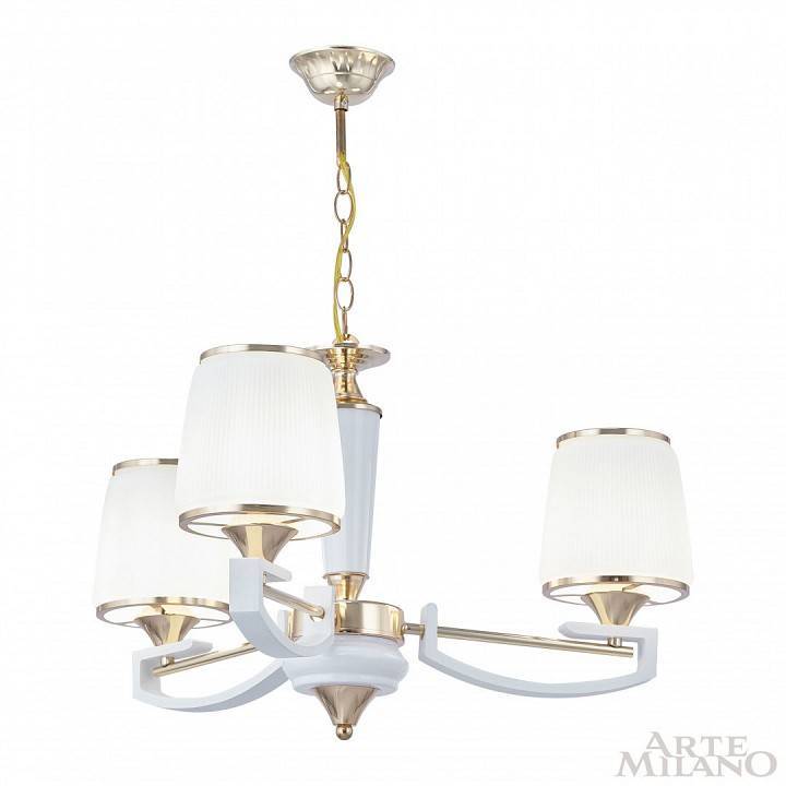 Подвесная люстра Arte Milano Florentia-2457 3 ламп 302457/3 Wh/Gd