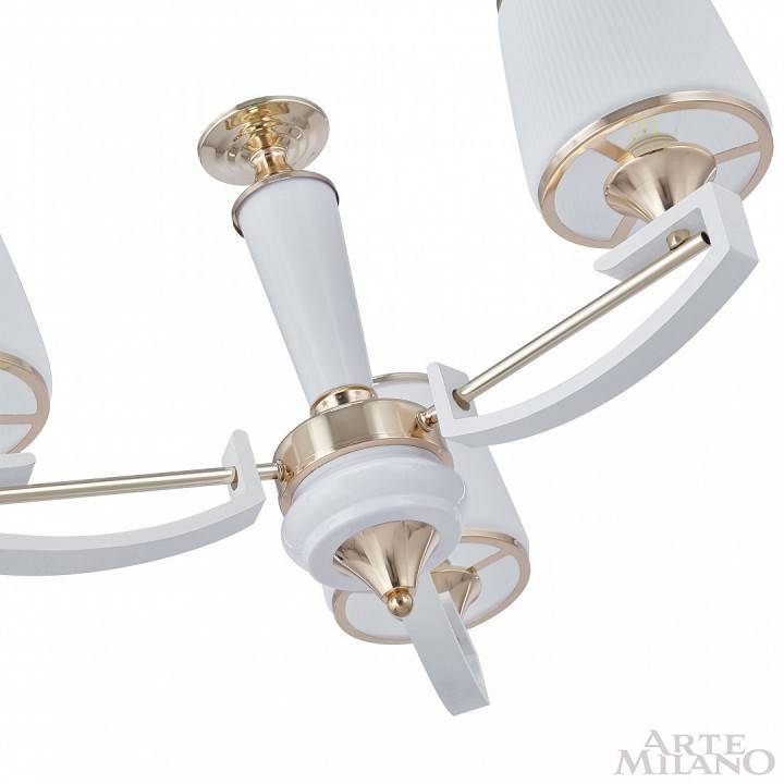 Подвесная люстра Arte Milano Florentia-2457 3 ламп 302457/3 Wh/Gd