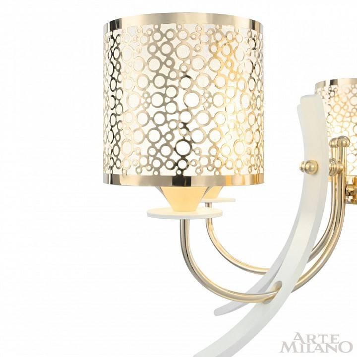 Подвесная люстра Arte Milano Florentia-6067 5 ламп 306067/5 Wh/Gd