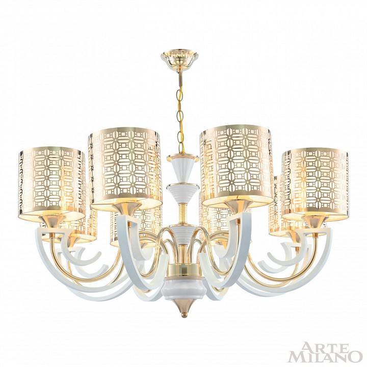 Подвесная люстра Arte Milano Florentia-8857 308857/8 Wh/Gd