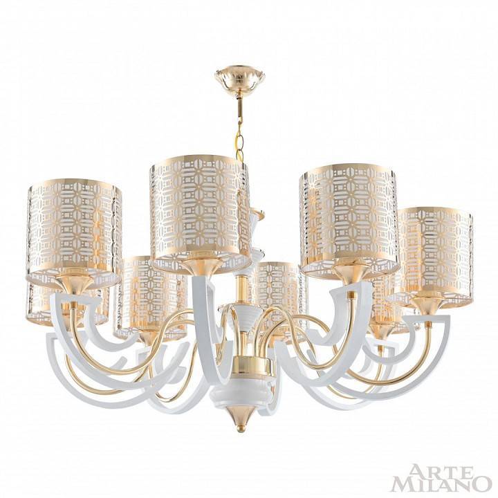 Подвесная люстра Arte Milano Florentia-8857 308857/8 Wh/Gd