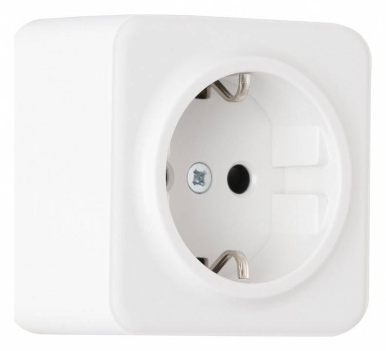 Розетка с заземлением и со шторкой Arte Milano am-310 310.40-1.white