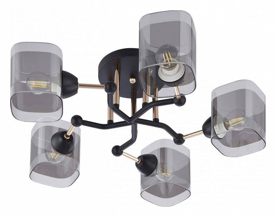 Потолочная люстра Arte Milano AMALFI 5 ламп 324308/5 BK+FG