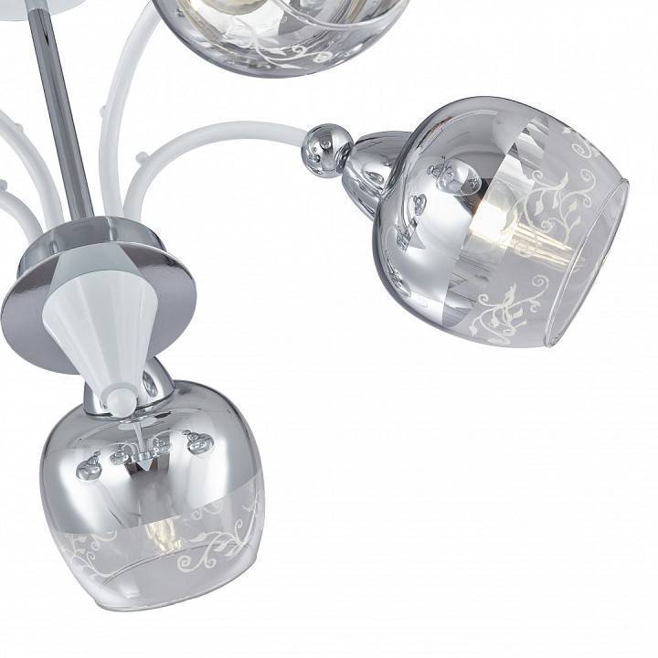 Люстра на штанге Arte Milano Napoli 5 ламп 326008/5A WH+CR