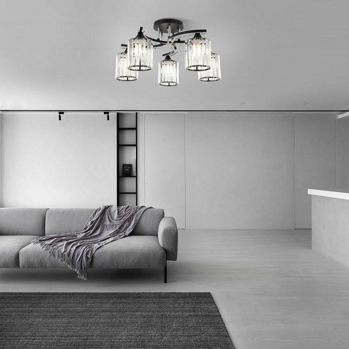 Потолочная люстра Arte Milano AMALFI 5 ламп 327103/5 BK+CR