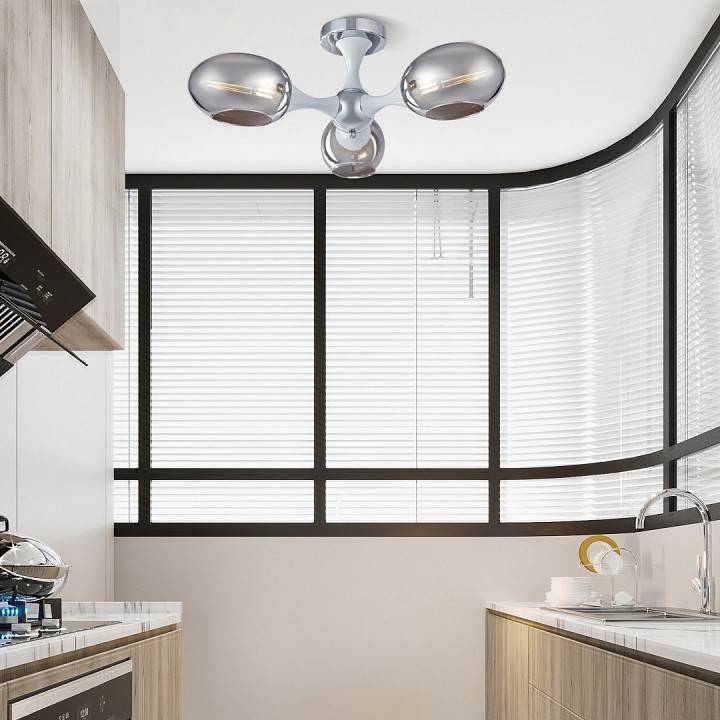 Люстра на штанге Arte Milano Napoli 329408/3 CR+WH