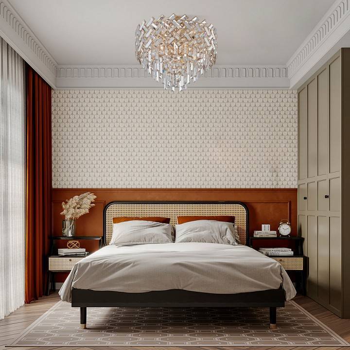 Люстра на штанге Arte Milano Sorrento 378019/7/50/470 GD