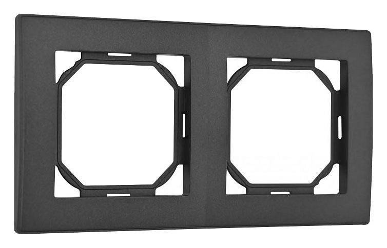 Рамка на 2 поста Arte Milano am-503.06 503.06-2.black