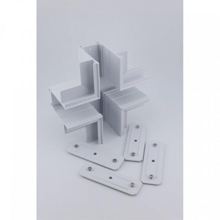 Соединитель X-образный для треков Aployt Magnetic track 220 APL.0285.10.04