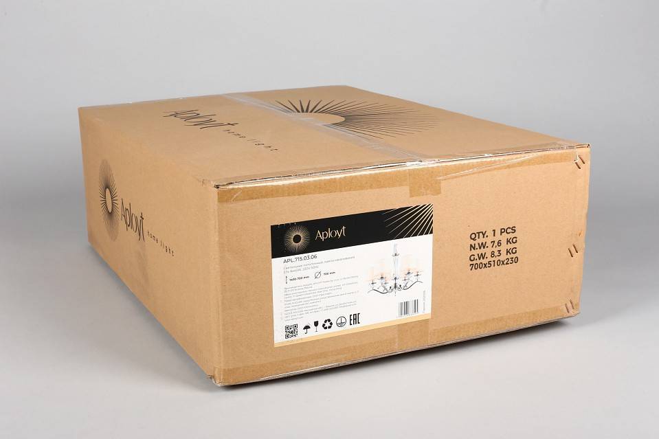 Подвесная люстра Aployt Okin 6 ламп APL.715.03.06