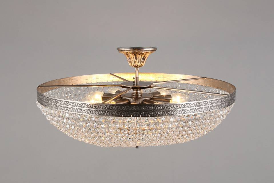 Люстра на штанге Aployt Helcia 10 ламп APL.756.17.10