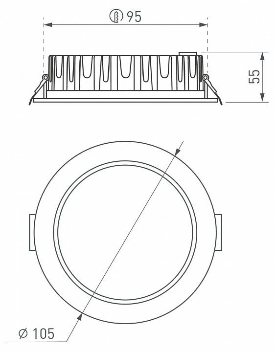 Встраиваемый светильник Arlight FOGGY 039061