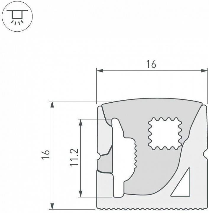 Профиль накладной гибкий Arlight  040831(1)
