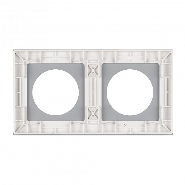 Рамка на 2 поста Arlight GLARE 043835