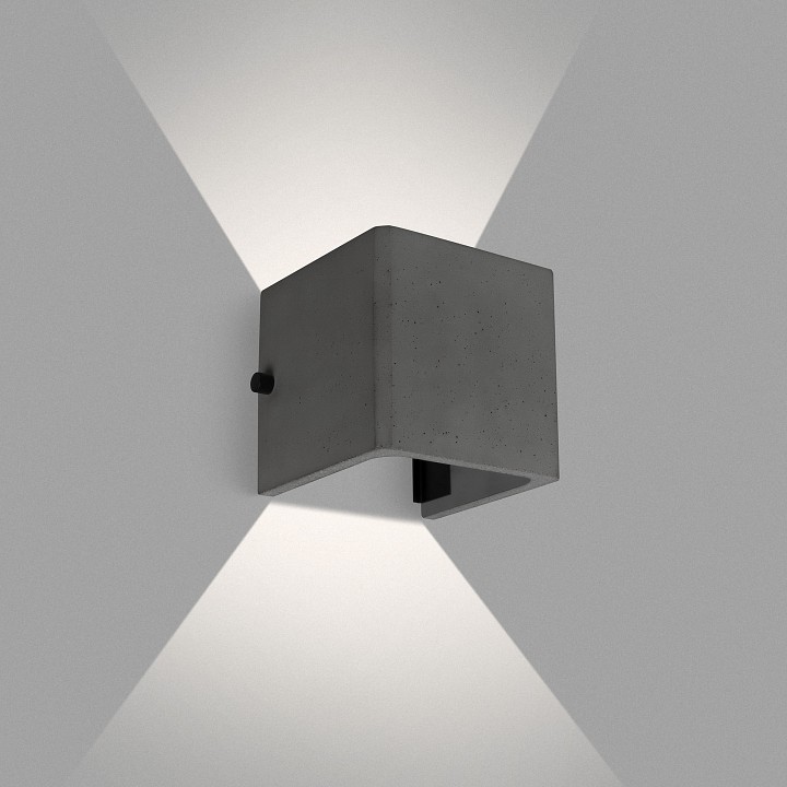 Настенный светильник Arlight LGD-PERAN-WALL-S120x120-6W Warm3000 6 Вт 3000 К IP65 черный 051748