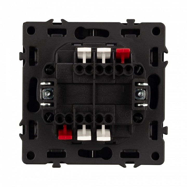 Выключатель проходной двухклавишный без рамки Arlight SWT 054269