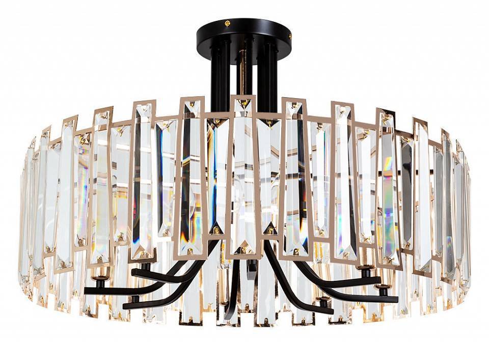 Светильник на штанге Arte Lamp Amber 8 ламп черный A1028PL-8BK