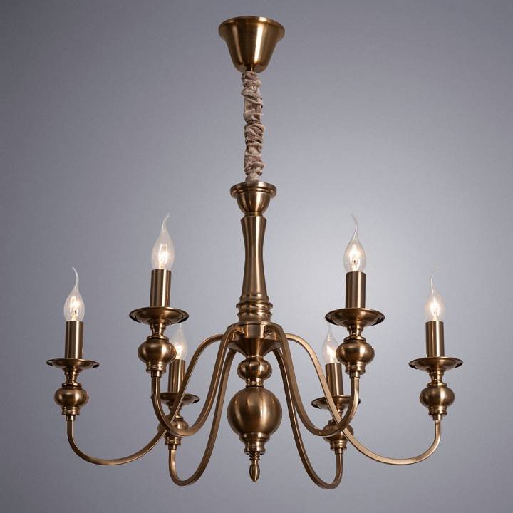 Подвесная люстра Arte Lamp Passoni 6 ламп A6097LM-6PB