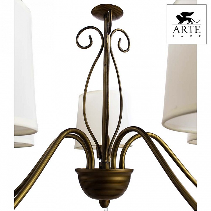 Подвесная люстра Arte Lamp Carolina 5 ламп A9239LM-5BR