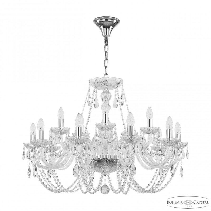 Подвесная люстра Bohemia Ivele Crystal 101 101/10+5/300 Ni