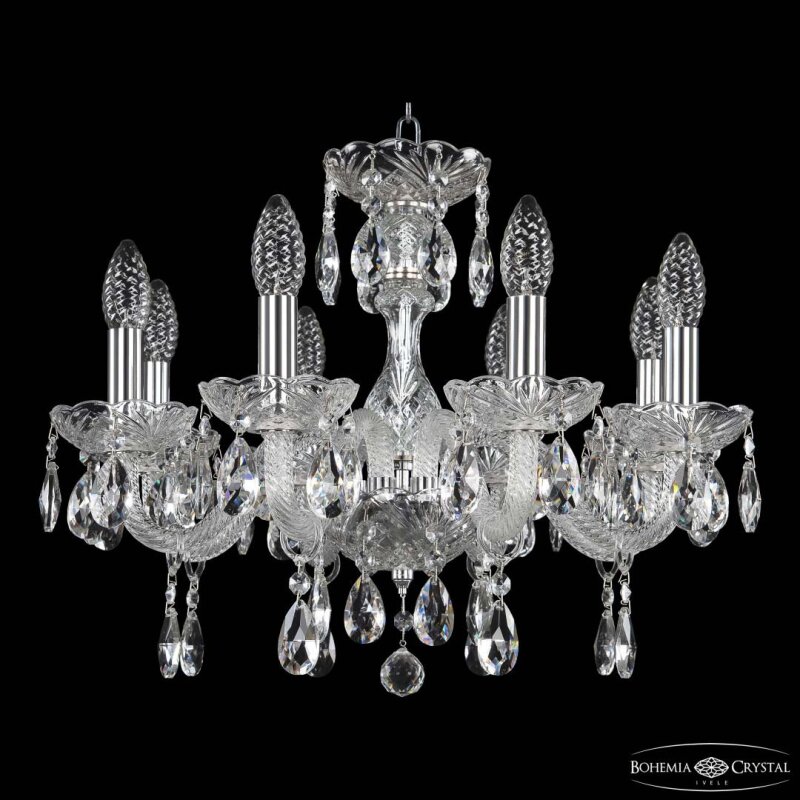Подвесная люстра Bohemia Ivele Crystal 117 117/8/165 Ni
