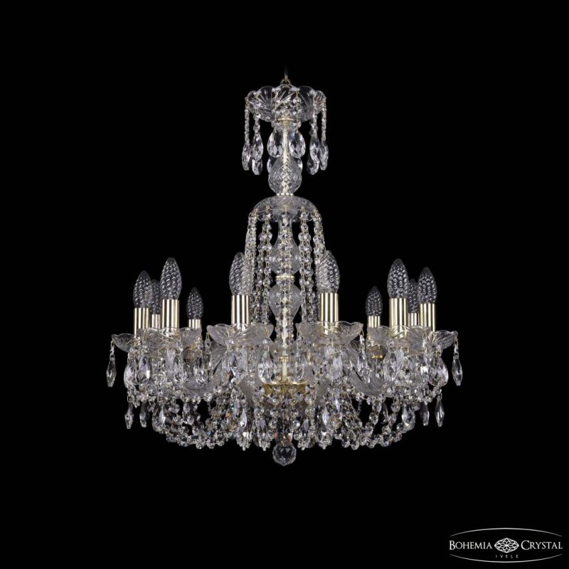 Подвесная люстра Bohemia Ivele Crystal 1402 1402/12/195/XL-64 G