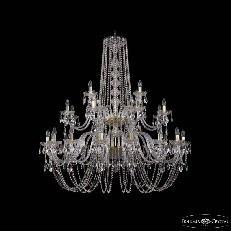 Подвесная люстра Bohemia Ivele Crystal 1402 1402/16+8+4/460/2d G