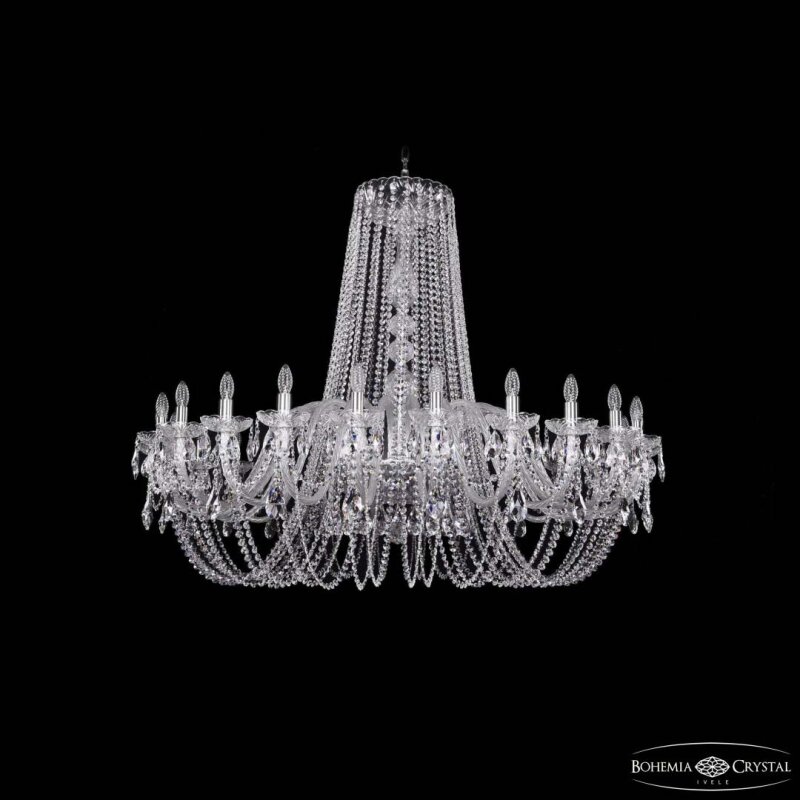 Подвесная люстра Bohemia Ivele Crystal 1402 1402/24/530 Ni