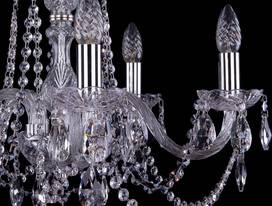 Подвесная люстра Bohemia Ivele Crystal 1402 1402/5/195/Ni