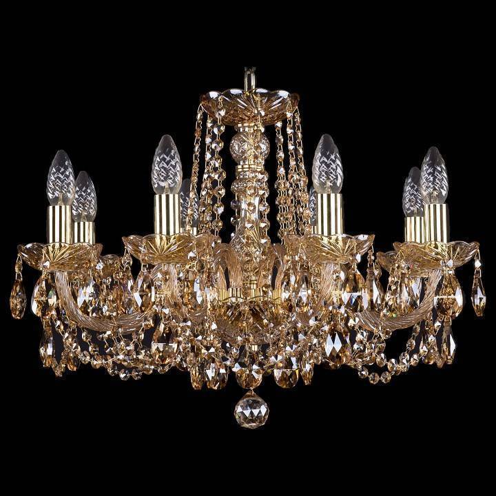 Подвесная люстра Bohemia Ivele Crystal 1402 1402/8/195/G/M721