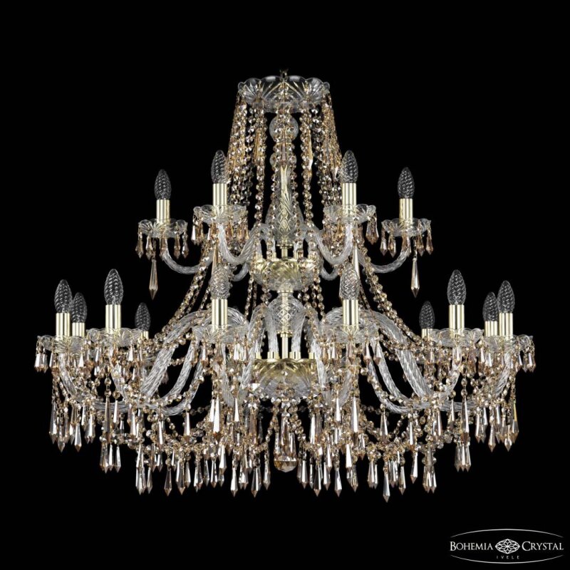 Подвесная люстра Bohemia Ivele Crystal 1403 1403/12+6/360/2d G R721