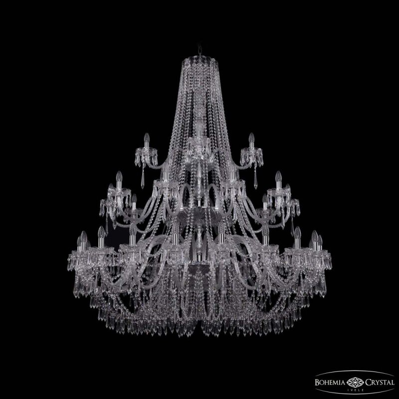 Подвесная люстра Bohemia Ivele Crystal 1403 1403/20+10+5/530/3d Ni