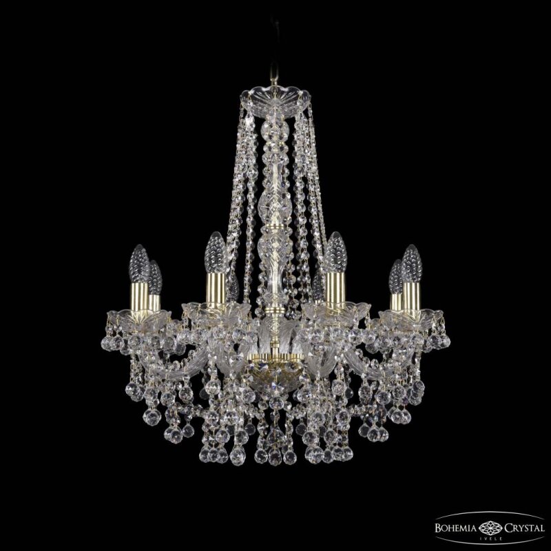 Подвесная люстра Bohemia Ivele Crystal 1409 1409/8/195/h-63 G