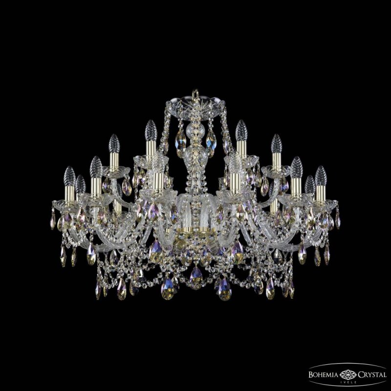 Подвесная люстра Bohemia Ivele Crystal 1411 1411/12+6/300 G K801