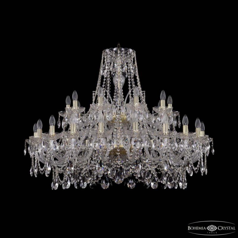 Подвесная люстра Bohemia Ivele Crystal 1411 1411/20+10/400/2d G