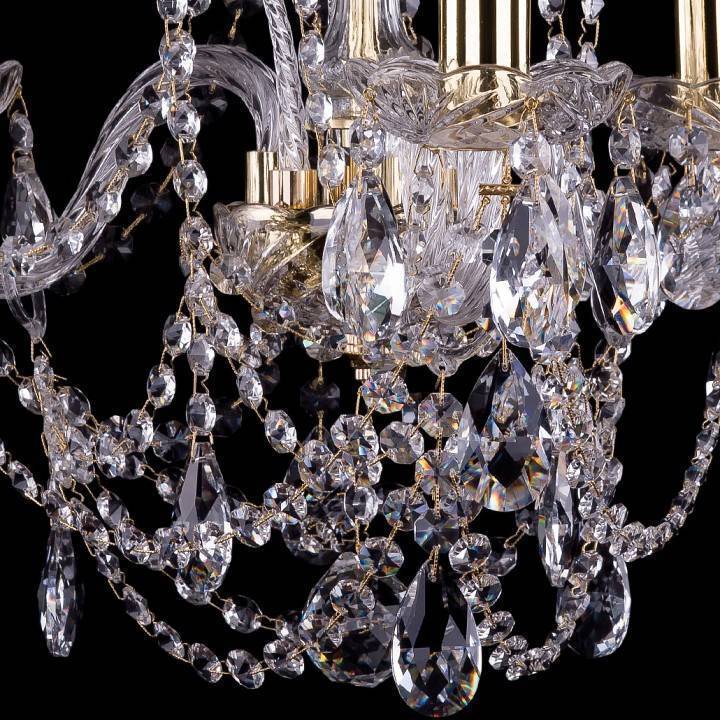 Подвесная люстра Bohemia Ivele Crystal 1411 1411/3/141/G