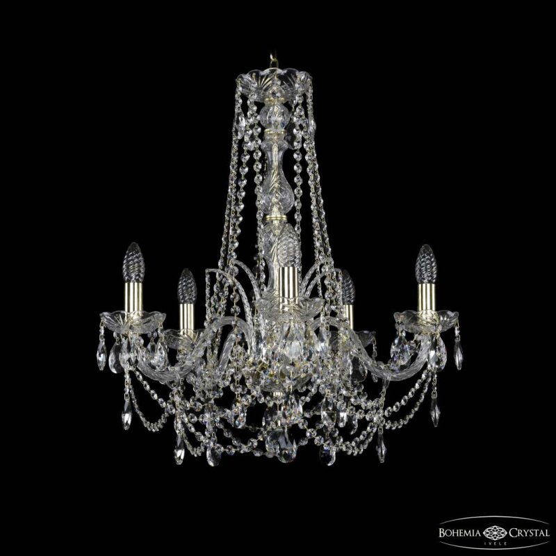 Подвесная люстра Bohemia Ivele Crystal 1411 1411/5/195/h-62 G