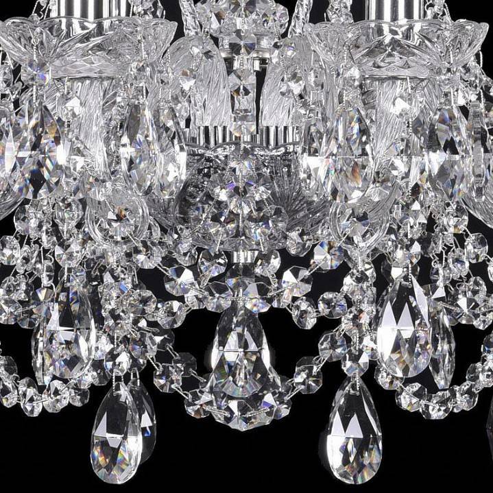 Подвесная люстра Bohemia Ivele Crystal 1411 1411/8/160/Ni