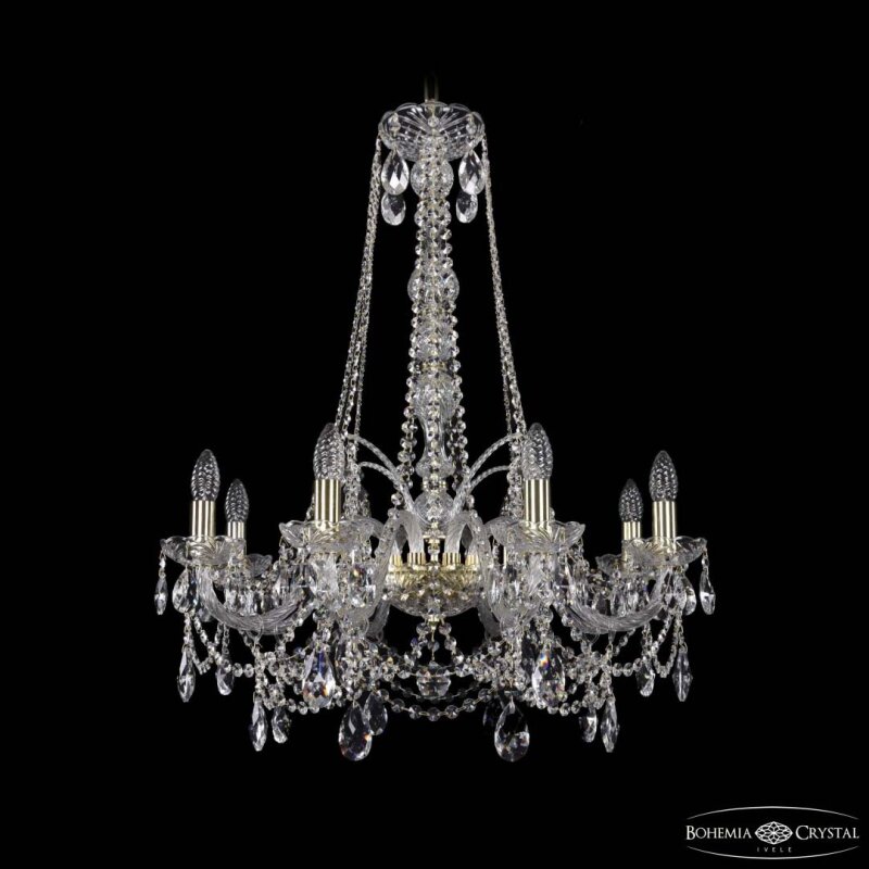 Подвесная люстра Bohemia Ivele Crystal 1411 1411/8/240/h-83 G