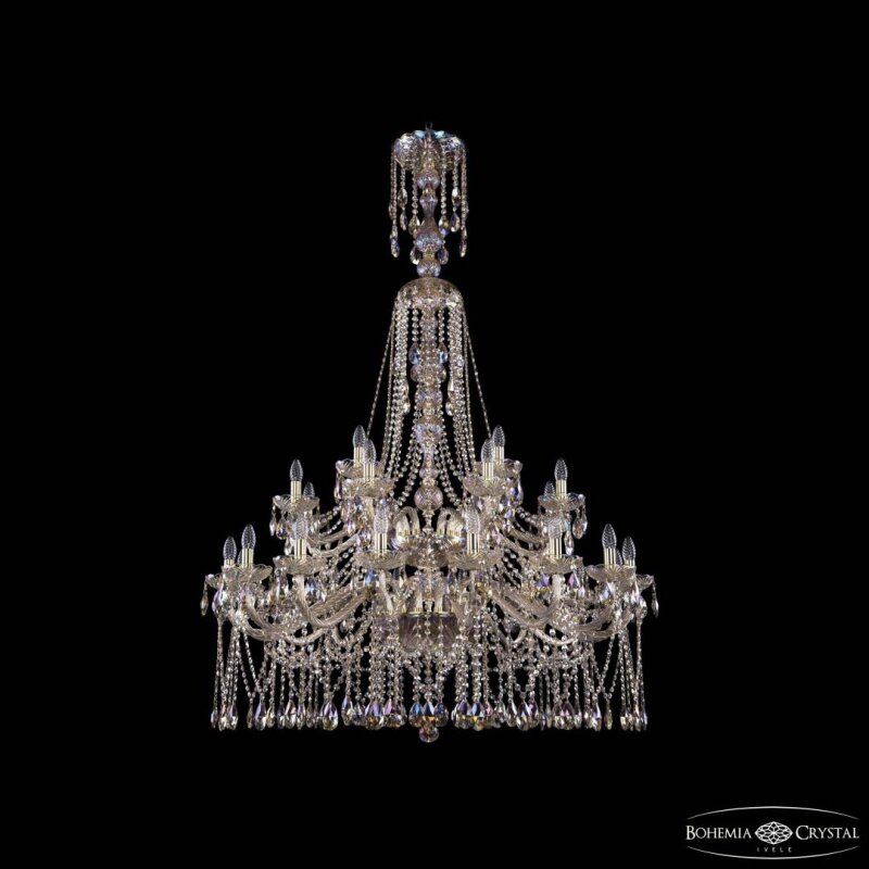 Подвесная люстра Bohemia Ivele Crystal 1413 1413/16+8+4/400/XL-164/2d G M801