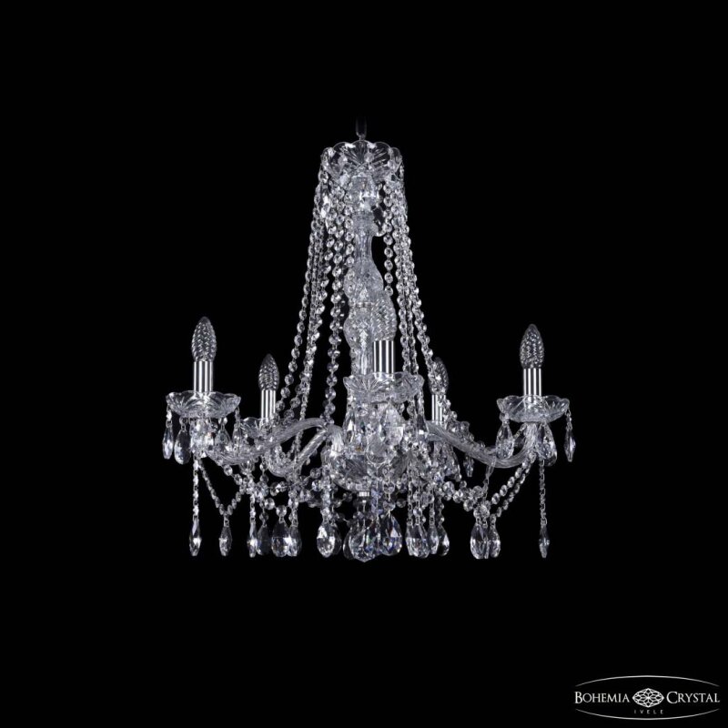Подвесная люстра Bohemia Ivele Crystal 1413 1413/5/200/h-60 Ni