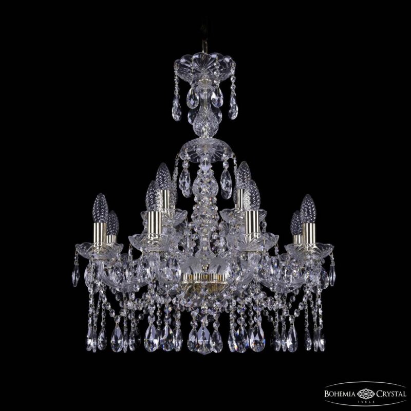 Подвесная люстра Bohemia Ivele Crystal 1413 1413/8+4/200/XL-66 G