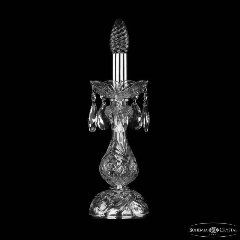 Настольная лампа декоративная Bohemia Ivele Crystal 1415 1415L/1-31 Ni