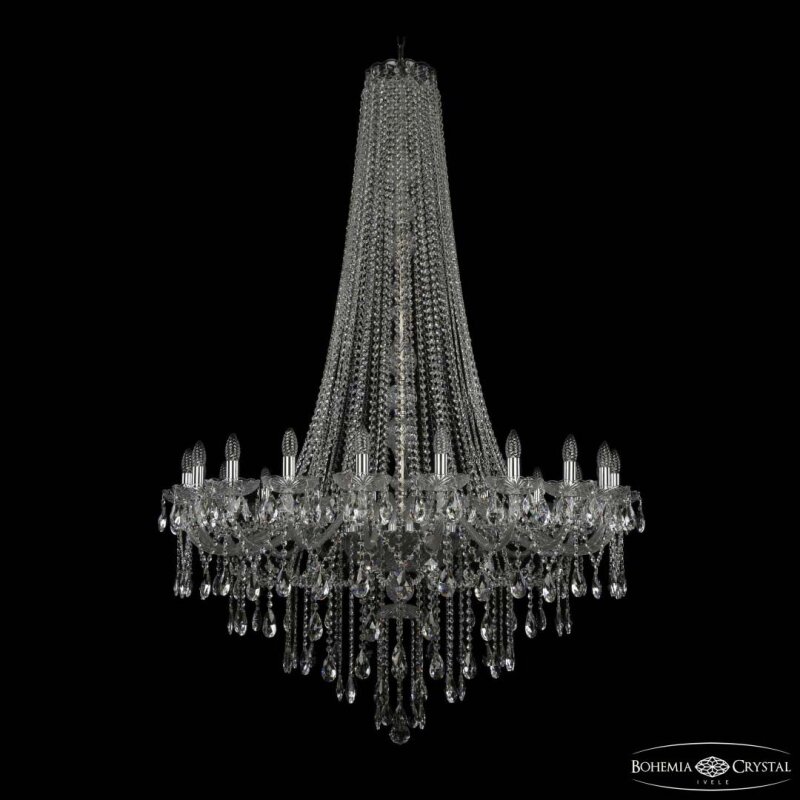 Подвесная люстра Bohemia Ivele Crystal 1415 1415/20/400/h-173 Ni