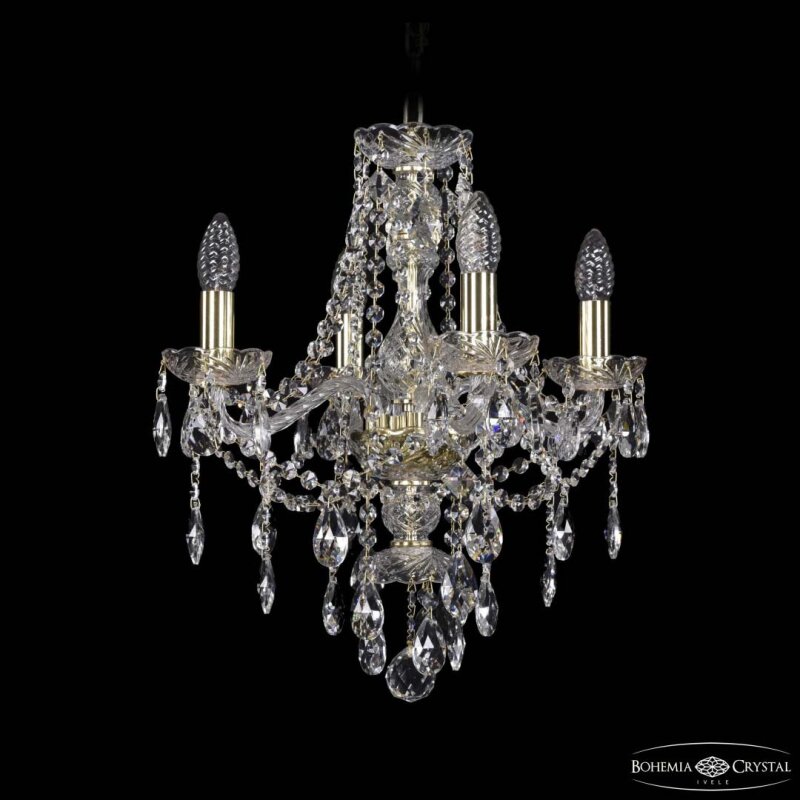 Подвесная люстра Bohemia Ivele Crystal 1415 1415/4/141 G