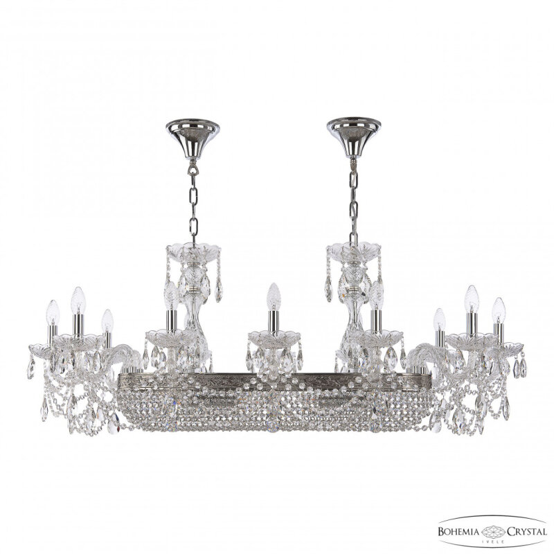 Подвесная люстра Bohemia Ivele Crystal 1453 1453/12/195/800 Ni