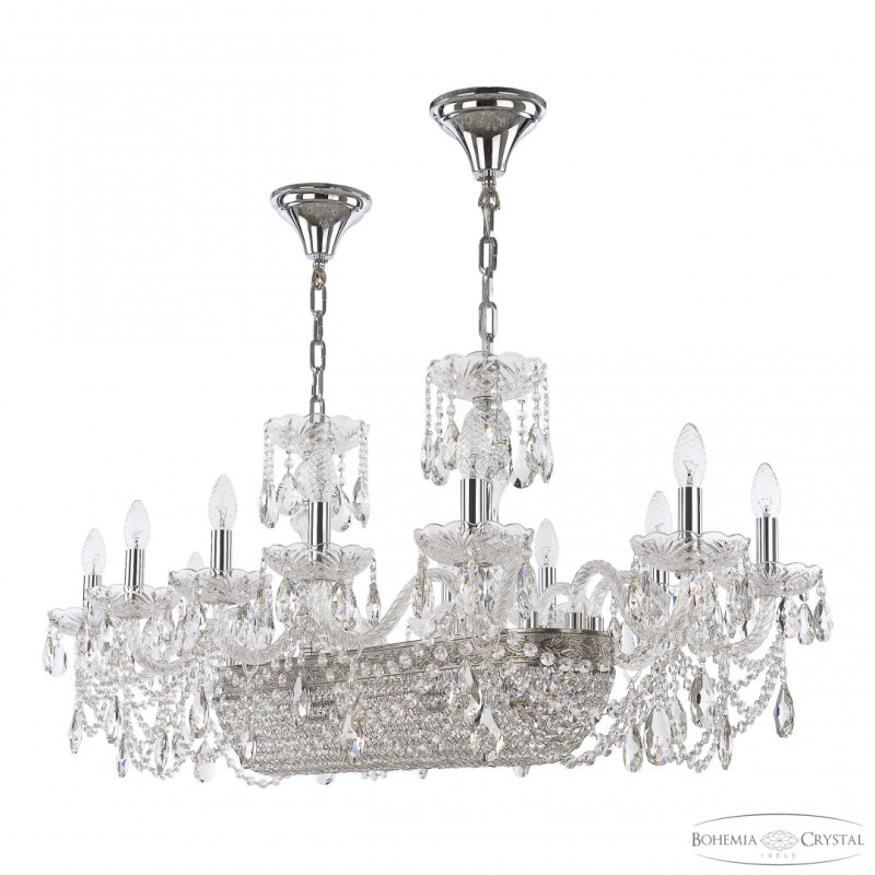 Подвесная люстра Bohemia Ivele Crystal 1453 1453/12/195/800 Ni
