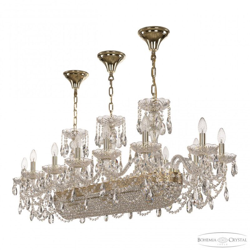 Подвесная люстра Bohemia Ivele Crystal 1453 1453/14/195/1000 G